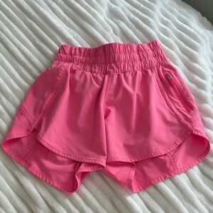pink lululemon shorts